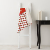 かわいい白と赤ラディバグ名前をカスタムするキッズブランケット シェルパブランケット (インサイチュ)