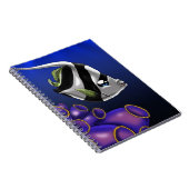 かわいい白と黒の魚 ノートブック (右側)