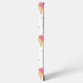 かわいい白にピンクのアイスクリーム SAMSUNG GALAXYケース (左側面)