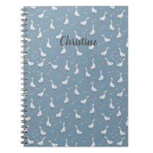 かわいい白ひげ鴨のパターン