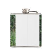 かわいい白ふわふわの羊食べのフラスコ フラスク (裏面)