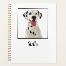 かわいい白カスタムい犬の写真 プランナー手帳