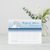 かわいい白スタイリッシュ鯨言葉のアドバイス アドバイスカード (スタンド正面)