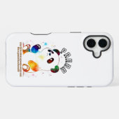 かわいい白パンダ iPhoneケース (裏面横)