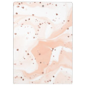 かわいい白ピンクの猫を茶碗で クリップボード (裏面)