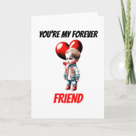 かわいい白人の男の子の私の永遠の友人bsties bff シーズンカード