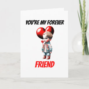 かわいい白人の男の子の私の永遠の友人bsties bff シーズンカード
