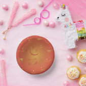 かわいい白熱［赤熱］光を放つオレンジハロウィーンカボチャ紙ボウル ペーパーボウル (パーティー)