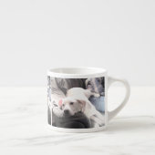 かわいい白犬と友達最高ののパパ エスプレッソカップ (右)