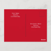 かわいい白犬と友達最高ののパパ ポストカード (裏面)