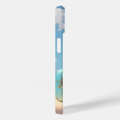 かわいい白犬の旅行スーツケーパーソナライズされたス名 Case-Mate iPhoneケース (裏面 / 右)