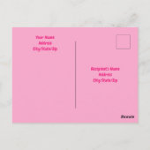 かわいい白犬の母の日の写真 ポストカード (裏面)