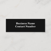 かわいい白犬の飼い主の写真:パパブラック スキニー名刺 (裏面)