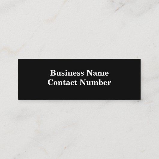 かわいい白犬の飼い主の写真：パパブラック スキニー名刺 (裏面)