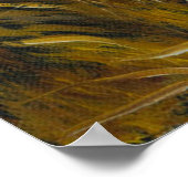 かわいい白猫きれいな緑の目赤い鼻 ポスター (角)