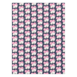 かわいい白猫ねこ寝パターン テーブルクロス