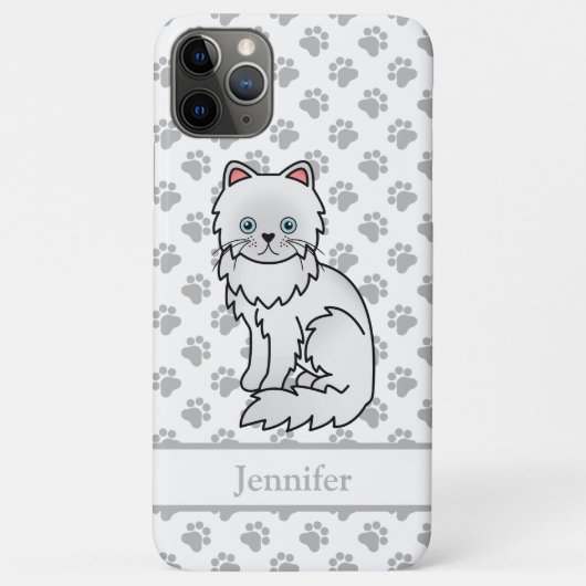 かわいい白猫のキャラクター Case-Mate iPhoneケース (裏面)