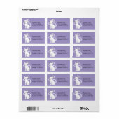 かわいい白猫の漫画の子供 ラベル (フルシート)