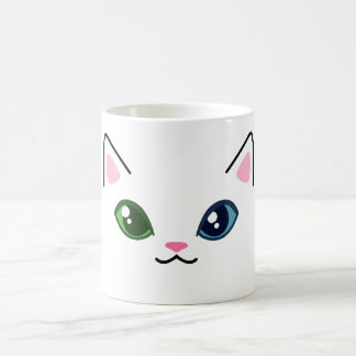かわいい白猫ヘテロクロミアマグ コーヒーマグカップ
