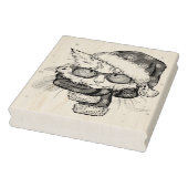 かわいい白猫メリークリスマス ラバースタンプ (スタンプ)