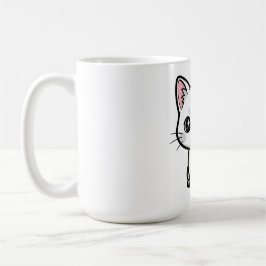 かわいい白猫 コーヒーマグカップ