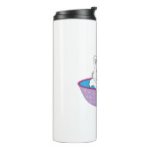 かわいい白猫 タンブラー (回転左)