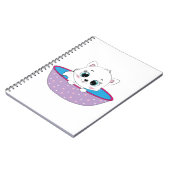 かわいい白猫 ノートブック (左側)