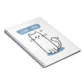 かわいい白猫 ノートブック (右側)