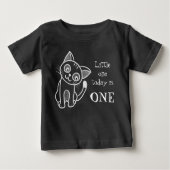かわいい白猫 ベビーTシャツ (正面)
