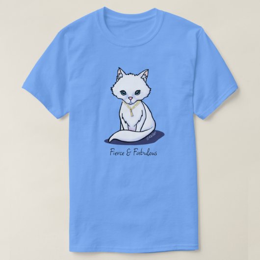 かわいい白猫Tシャツ Tシャツ (デザイン正面)
