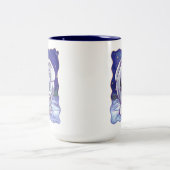 かわいい白象の贈り物 ツートーンマグカップ (中央)