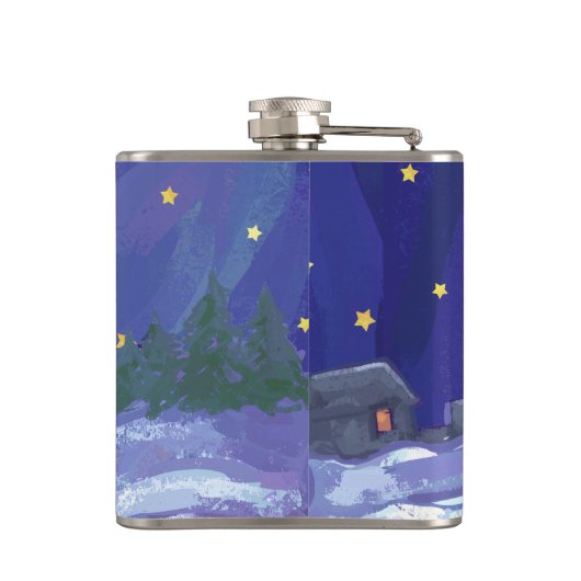 かわいい白象の贈り物 フラスク (裏面)