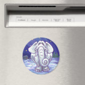 かわいい白象の贈り物 マグネット (インサイチュ (食洗機))