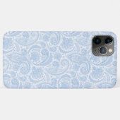 かわいい白青ペイズリー柄 Case-Mate iPhoneケース (裏面(横))