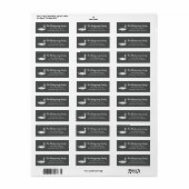 かわいい白鳥とグレー ラベル (フルシート)