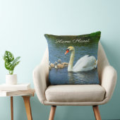 かわいい白鳥の湖&ホームプラネットカリグラフィー クッション (椅子)