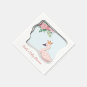 かわいい白鳥の赤ちゃんシャワー スタンダードカクテルナプキン (角)