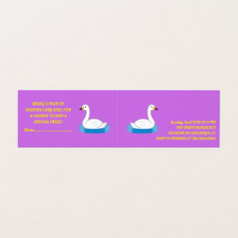 かわいい白鳥テーマガールベビーシャワー