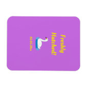 かわいい白鳥テーマガールベビーシャワー マグネット (横)