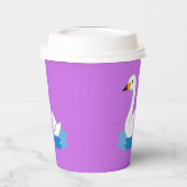 かわいい白鳥テーマガールベビーシャワー 紙コップ (左)