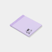 かわいい白黒のキティ猫ハロー ポストイット (アングル)