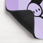 かわいい白黒のキティ猫ハロー マウスパッド (コーナー)