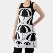 かわいい白黒の傘 エプロン (インサイチュ)