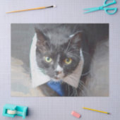 かわいい白黒の切り離し 薄葉紙 (クラフト)