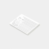 かわいい白黒の子猫が並ぶ ポストイット (アングル)