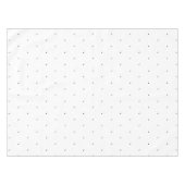 かわいい白黒の小さな水玉模様のパタエレガントーン テーブルクロス (正面(横))