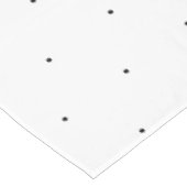 かわいい白黒の小さな水玉模様のパタエレガントーン テーブルクロス (アングル)