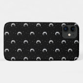 かわいい白黒の月と星 Case-Mate iPhoneケース (裏面(横))