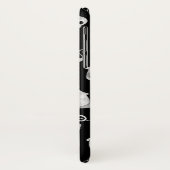 かわいい白黒の水色の幽霊たちハロウィーン Case-Mate iPhoneケース (裏面/左)