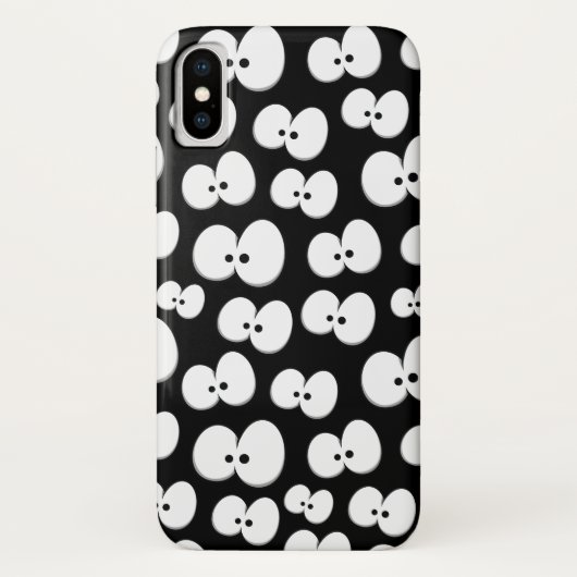 かわいい白黒の目のパタ不気味ーン(ハロウィン) Case-Mate iPhoneケース (裏面)